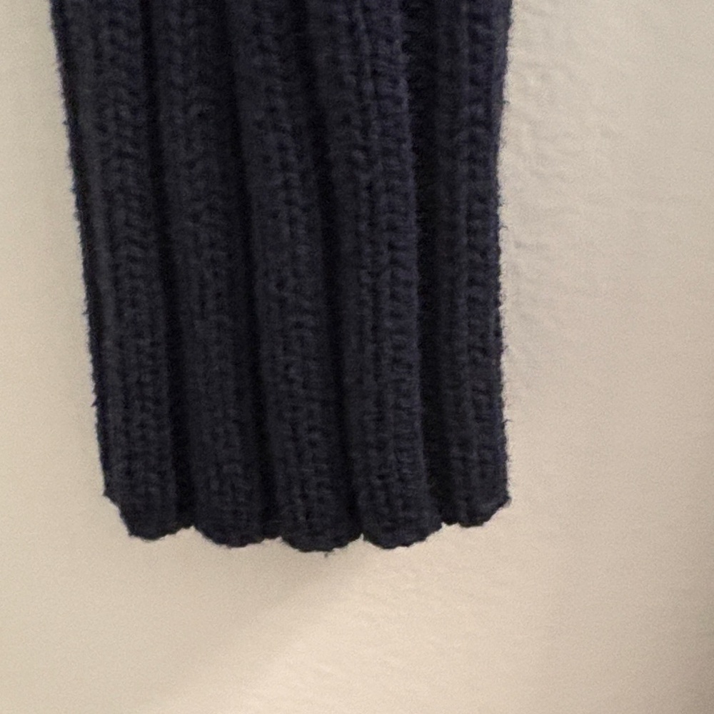 Banana Republic Dark Navy Ribbed Long-Sleeve Midi Dress - Picture 7 of 7